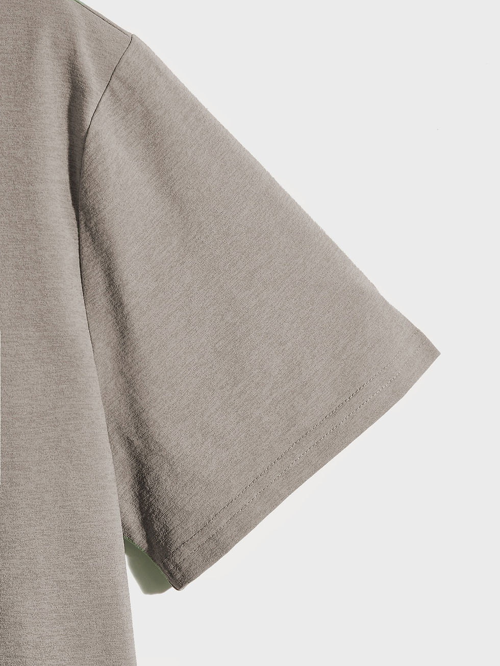 Thumbnail: T-shirt grande taille – Col rond stylé, extensible