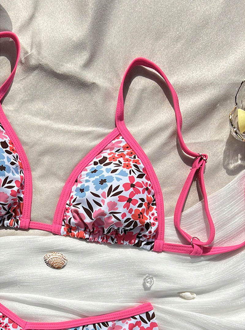 Thumbnail: Bikini  imprimé léopard, ensemble 2 pièces, taille basse.