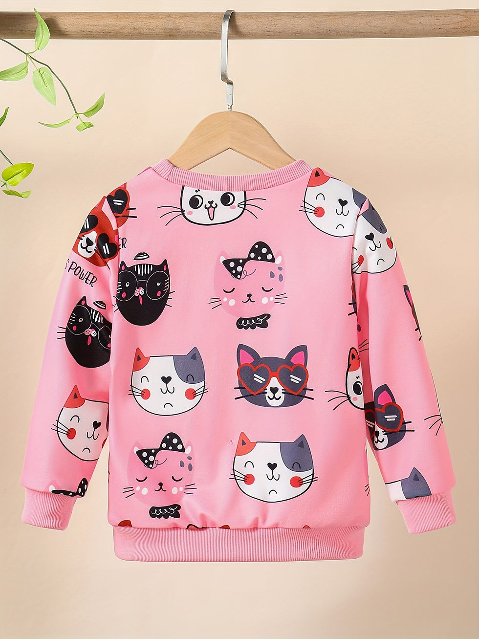 Miniatura: Sweatshirt fille avec imprimé chat mignon