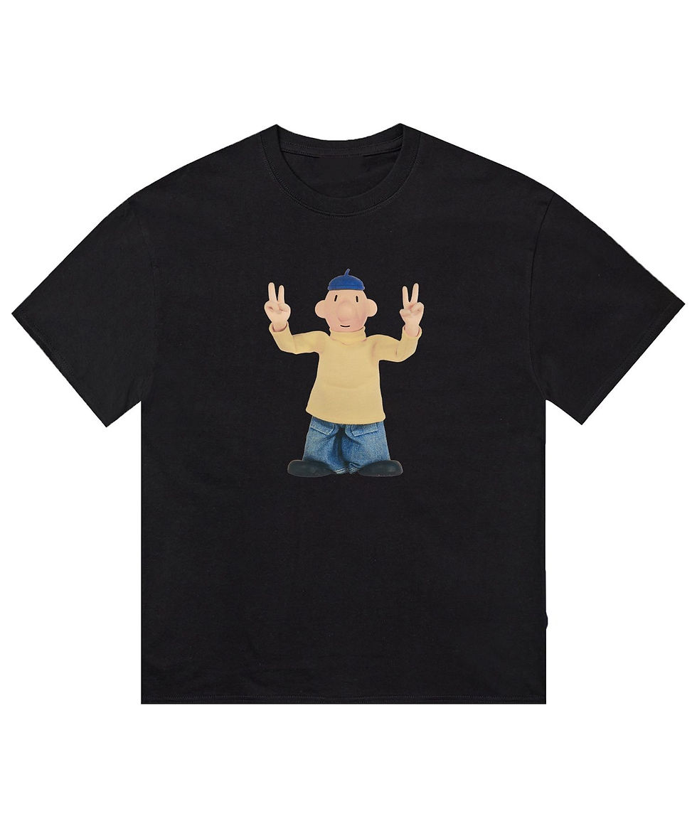 Thumbnail: T-shirt Imprimé Personnage Cartoon – Col Rond
