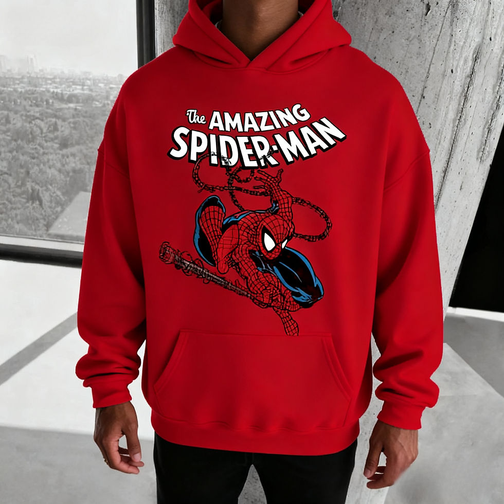 Miniature : Sweat à capuche Marvel Spider-Man en coton pour homme