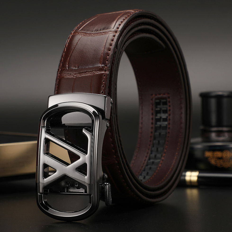 Miniature : Ceinture automatique pour homme – Style luxe, boucle automatique, pantalon