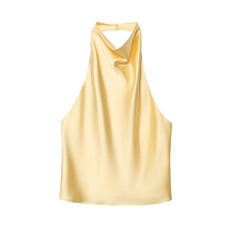 Miniature : Haut dos nu en satin pour femme