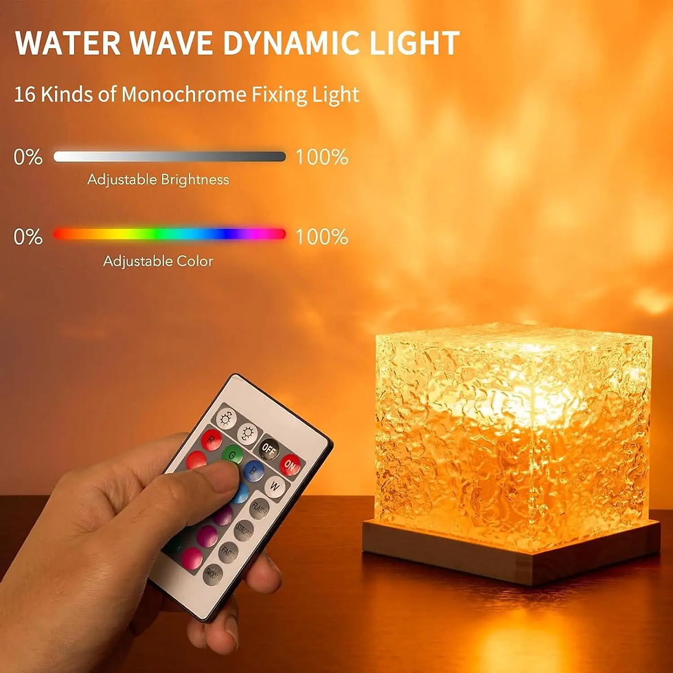 Thumbnail: Ocean Wave Projector Light 16 Colors Midnight Aura Aurora Glow Lamp Home Office 