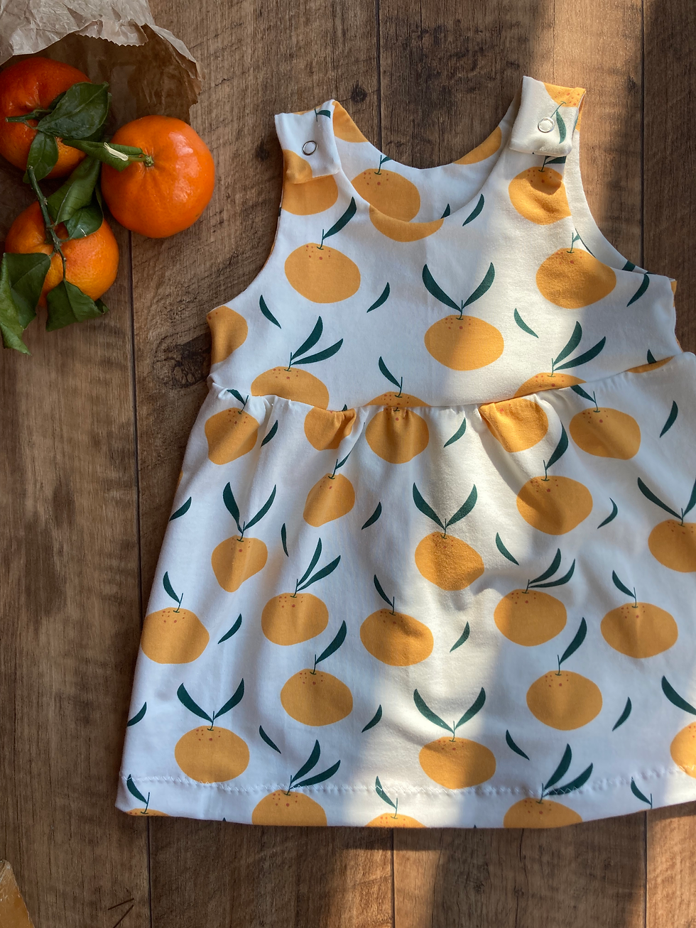 Clementine Print Pinafore Dress