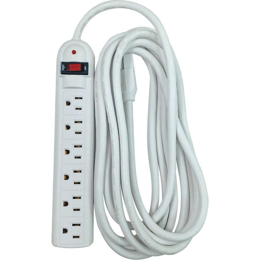 Compucessory 6-Outlet Strip Office Surge Protector