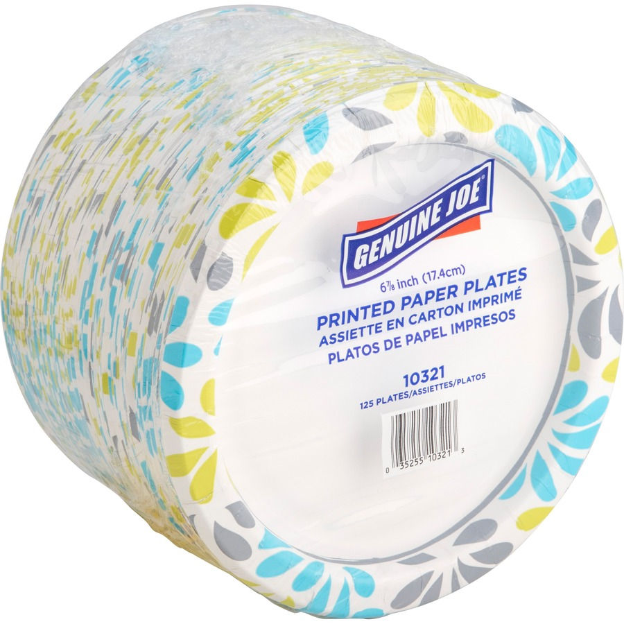 Genuine Joe Printed Paper Plates