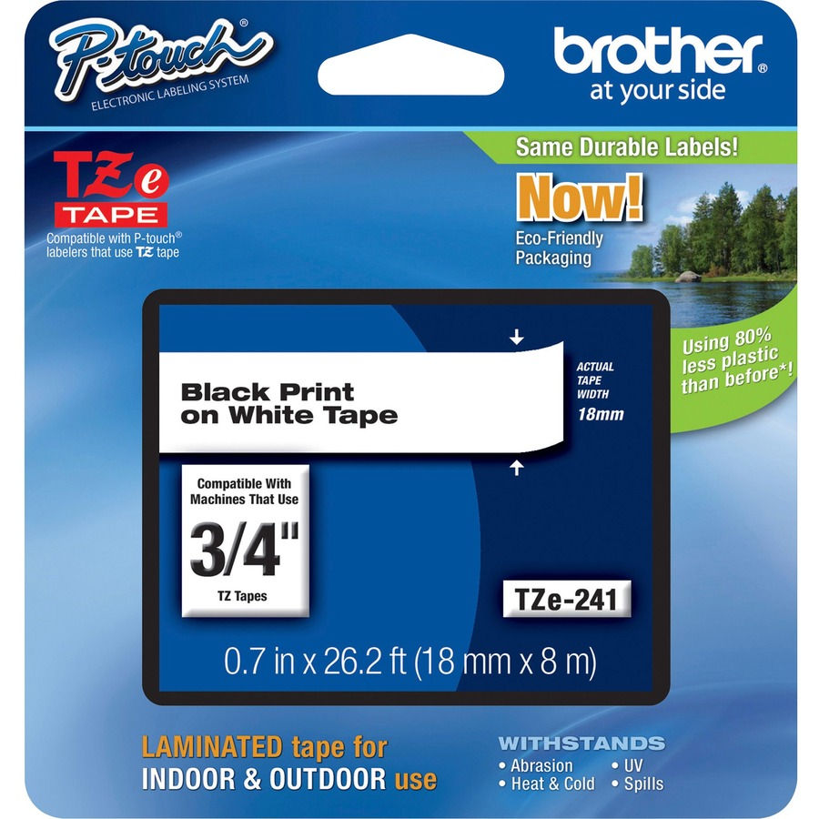 Brother P-Touch TZe Flat Surface Laminated Tape