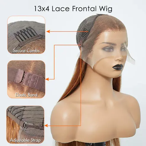 Thumbnail: Pre-Plucked Lace Front Straight Wig Free Part
