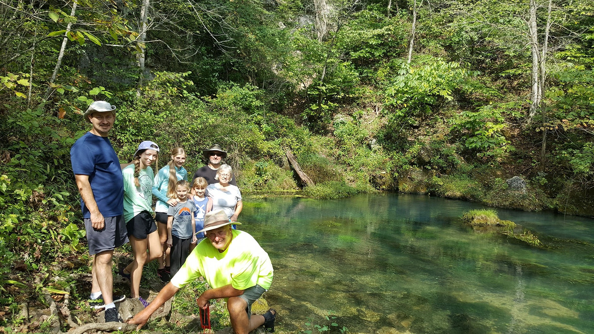 Pultite Spring on the Current River in Missouri