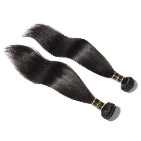 Hair Bundles - 10-28 Inch Straight Virgin Brazilian Hair #1B Natural Black