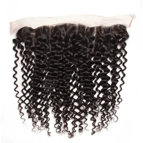 #1B Natural Black Italy Curly Free Parted Frontal