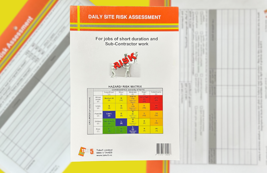 Daily Site Risk Assessment Pad