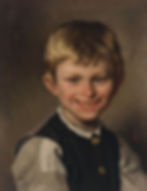 Alfredas Römeris (1832–1897). Besišypsantis kaimo berniukas. XIX a. Drobė, aliejus. Lietuvos nacionalinis dailės muziejus. T 1936