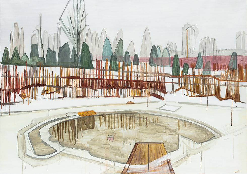 Snowscape 11. 2019. Acrylic, canvas 114x162 cm