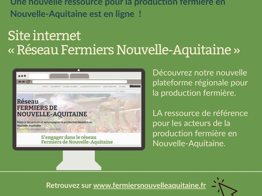 Le site internet du Réseau Fermiers Nouvelle-Aquitaine est en ligne !