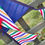 Thumbnail: STARS & VERTICAL STRIPE BUNTING handmade - stars 11/12 flags, stripes 10 flags.
