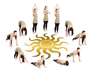 Yoga-Sonnengruss bei Lady Vitalis