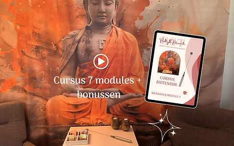 cursus biotensor en materialen afgebeeld
