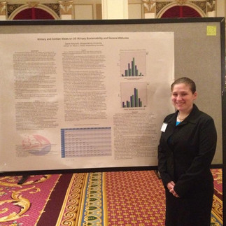 Sarah at research convention