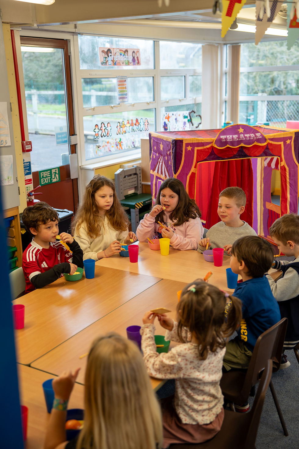 Nutritious snack time at The Kidz Lounge