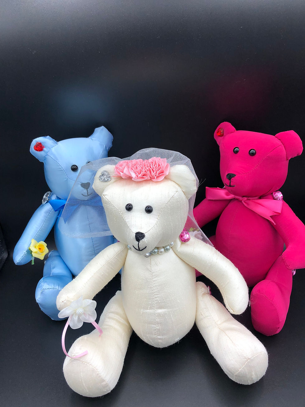 Thumbnail: Danielle the Bridesmaid Teddy Bear - in Pale Blue