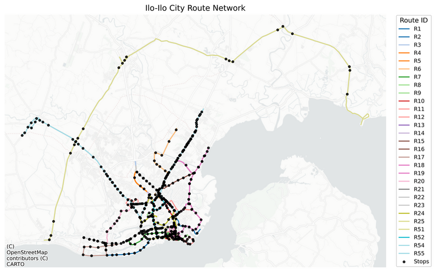 (SafeTravelPH) Iloilo City Route Network