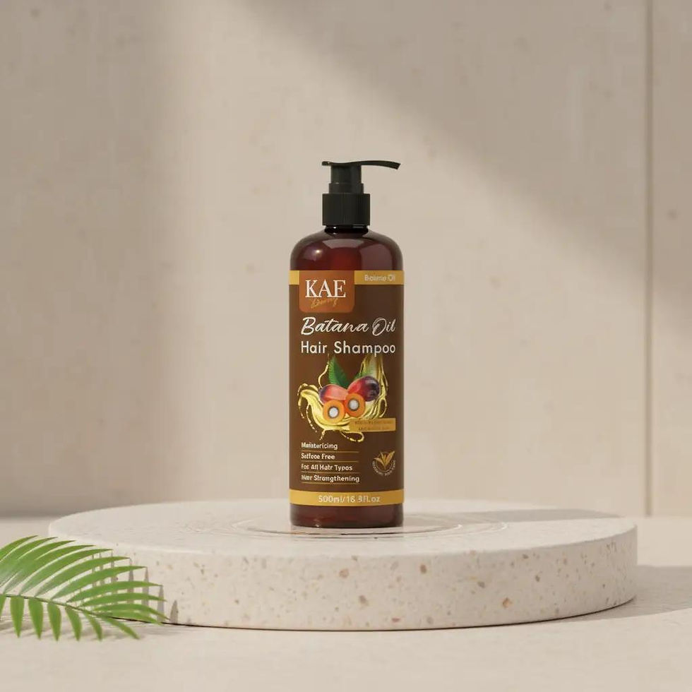 batana oil hydrating shampoo by KAE Beauty for hair growth repair and moisture sulfate free hair care
