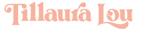 Tillaura Lou Logo - Horizontal - Peach