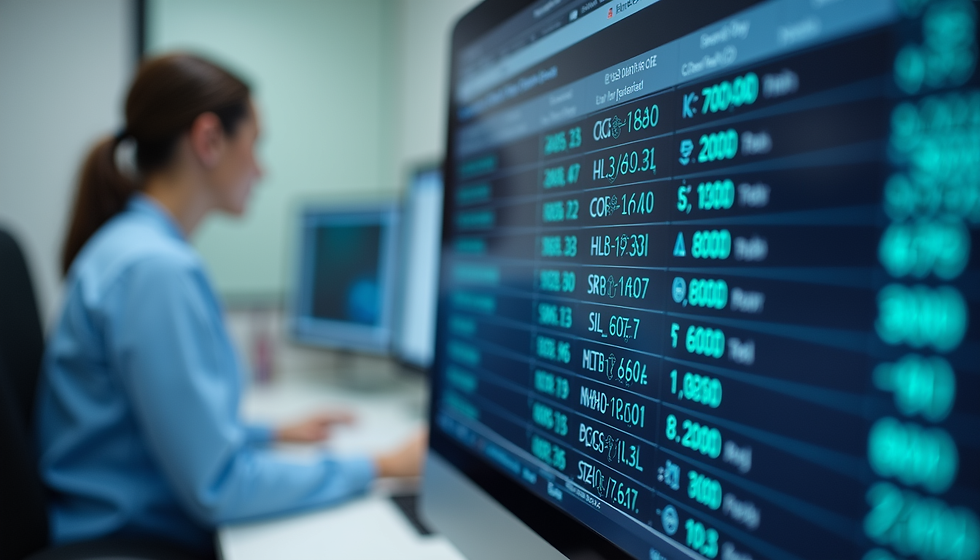 EHR system showing patient data and billing opportunities