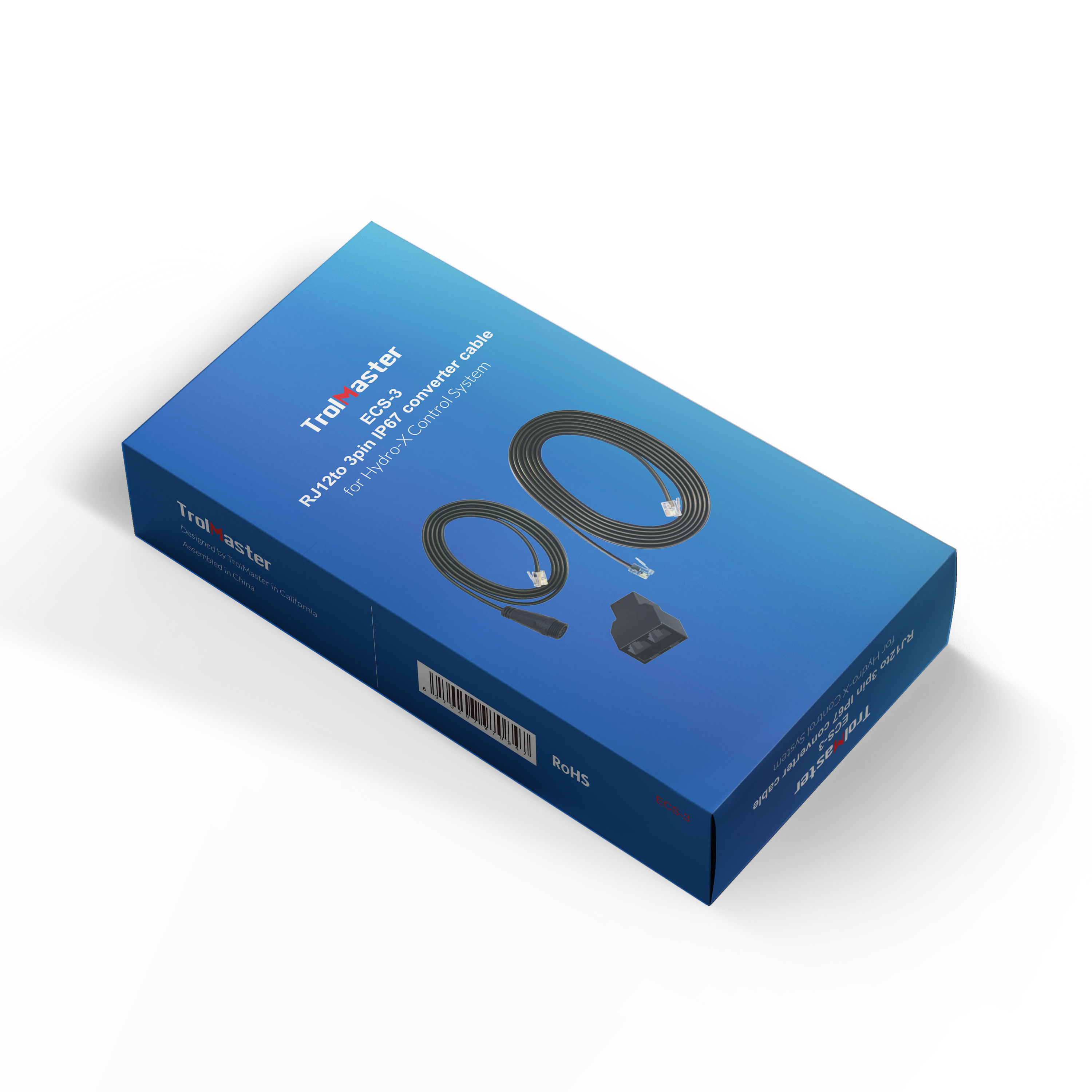 RJ12 to Threaded Waterproof Connector Converter Cable（ECS-3)