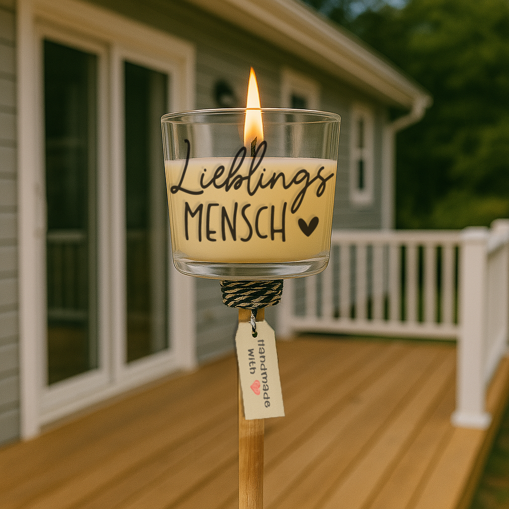 Gartenkerze "Lieblingsmensch"