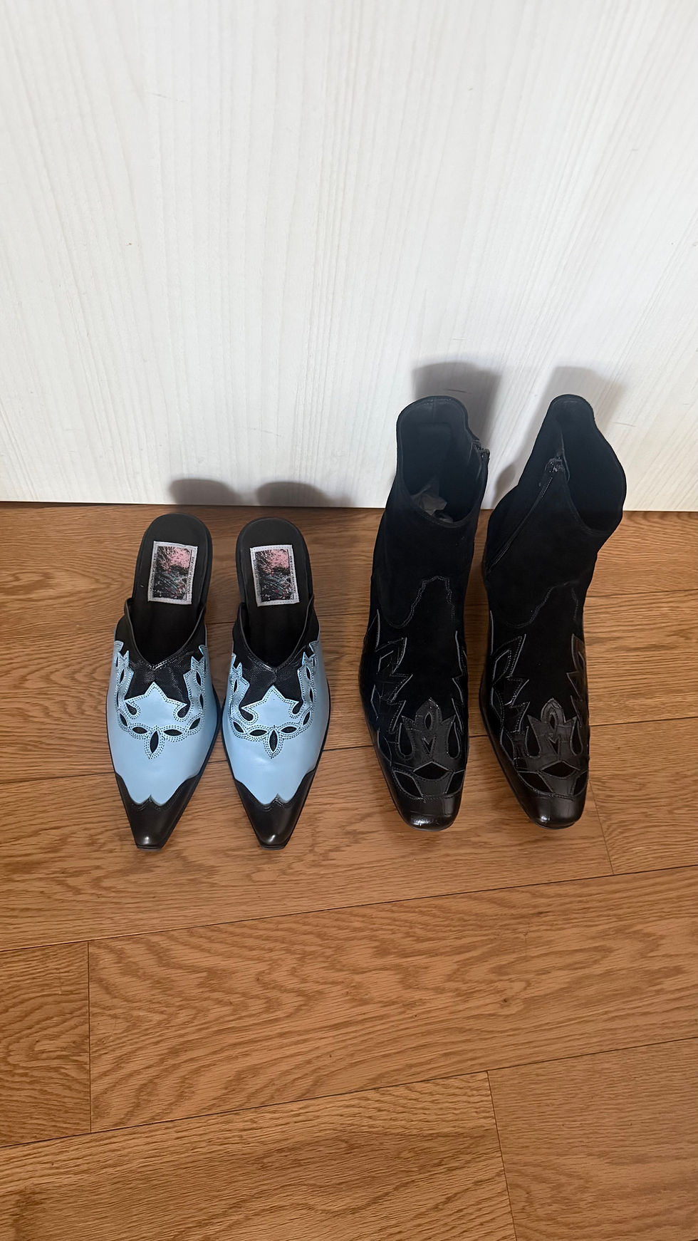 Thumbnail: Clint Mules in mesh and Chalk Blue