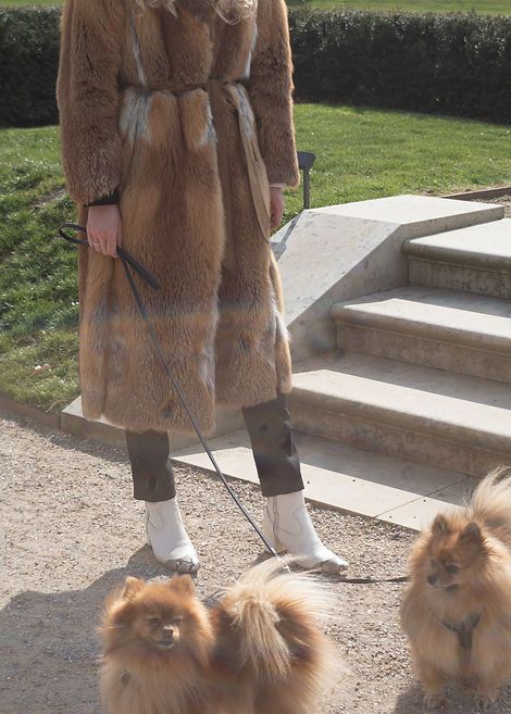 Model wearing Rich Cast of Characters Margot boots in mustard yellow