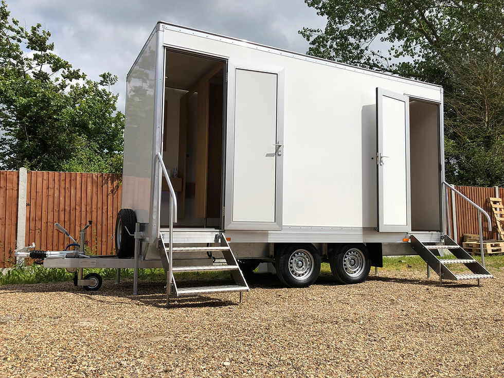 Solar powered Location Honey wagon with blown heating and