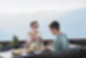 Mom and Son having Lunch