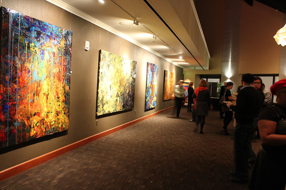 Skyline Club painting art show Zickler