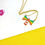 Thumbnail: Radiate Rainbow enamel necklace 