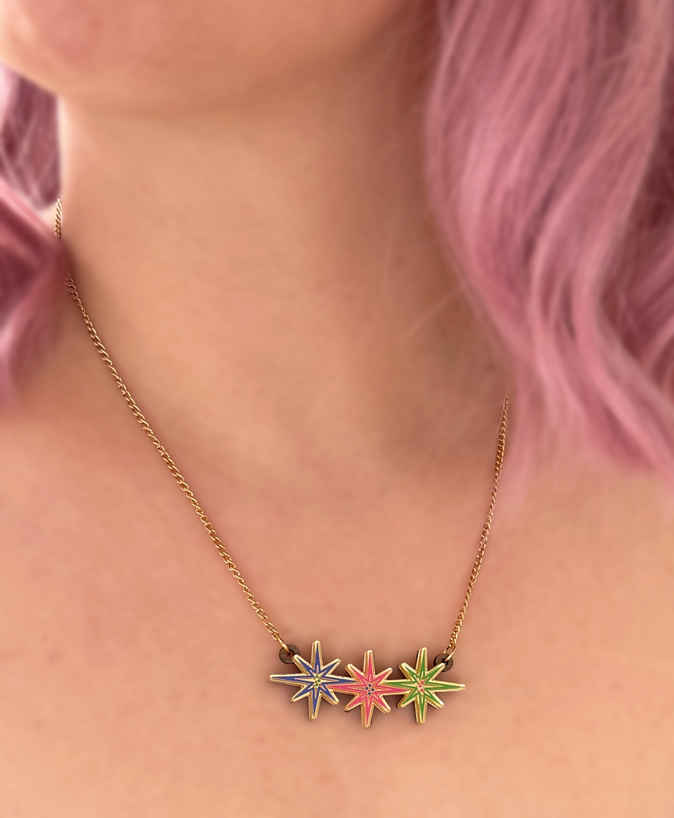 Thumbnail: Colourful star necklace