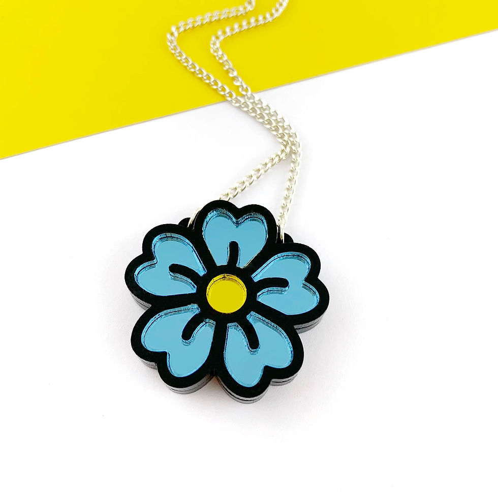 Thumbnail: Blue Flower Necklace