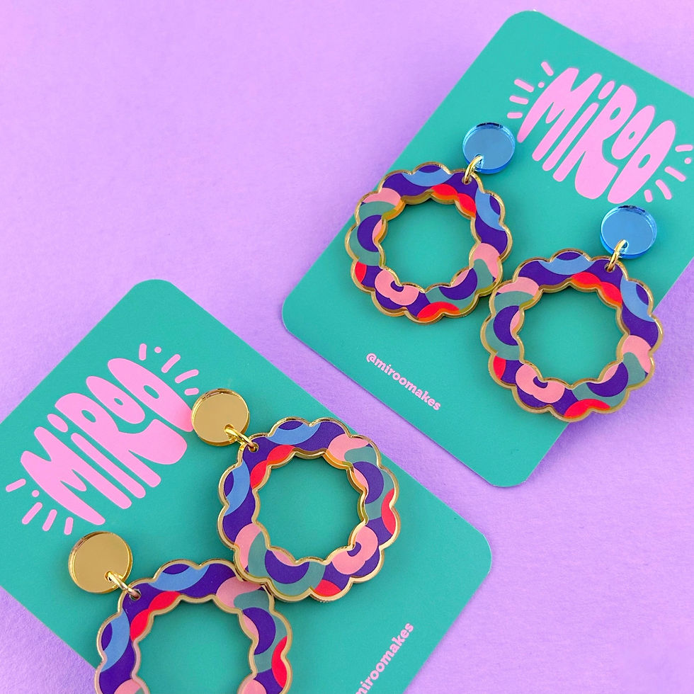 Thumbnail: funky colourful earrnings
