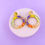 Thumbnail: acrylic earrings, hoop colourful