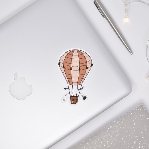 Hot Air Balloon Vinyl Sticker Fingers&ThumbsDesign