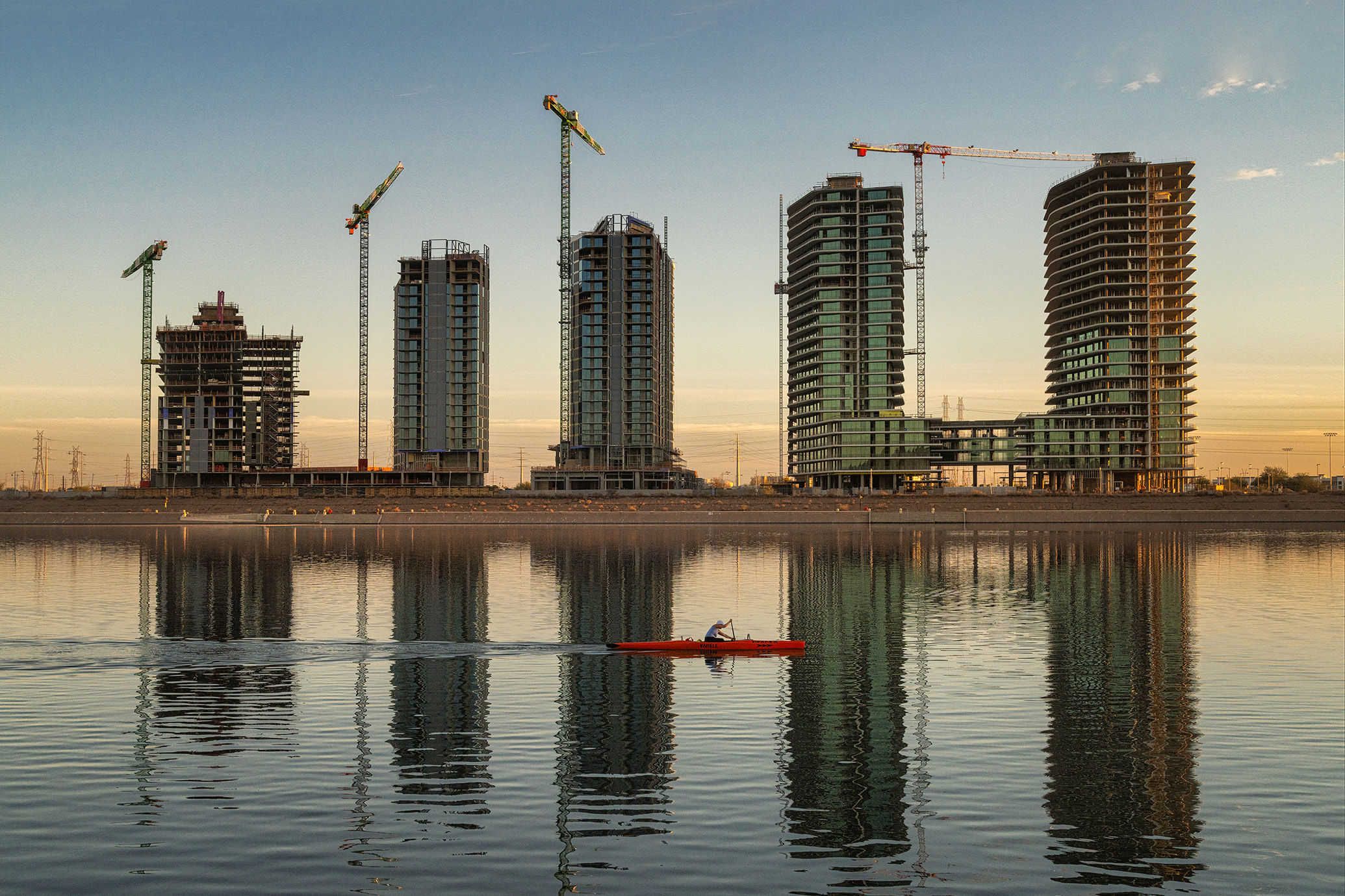 Crimson Glide on Urban Waters