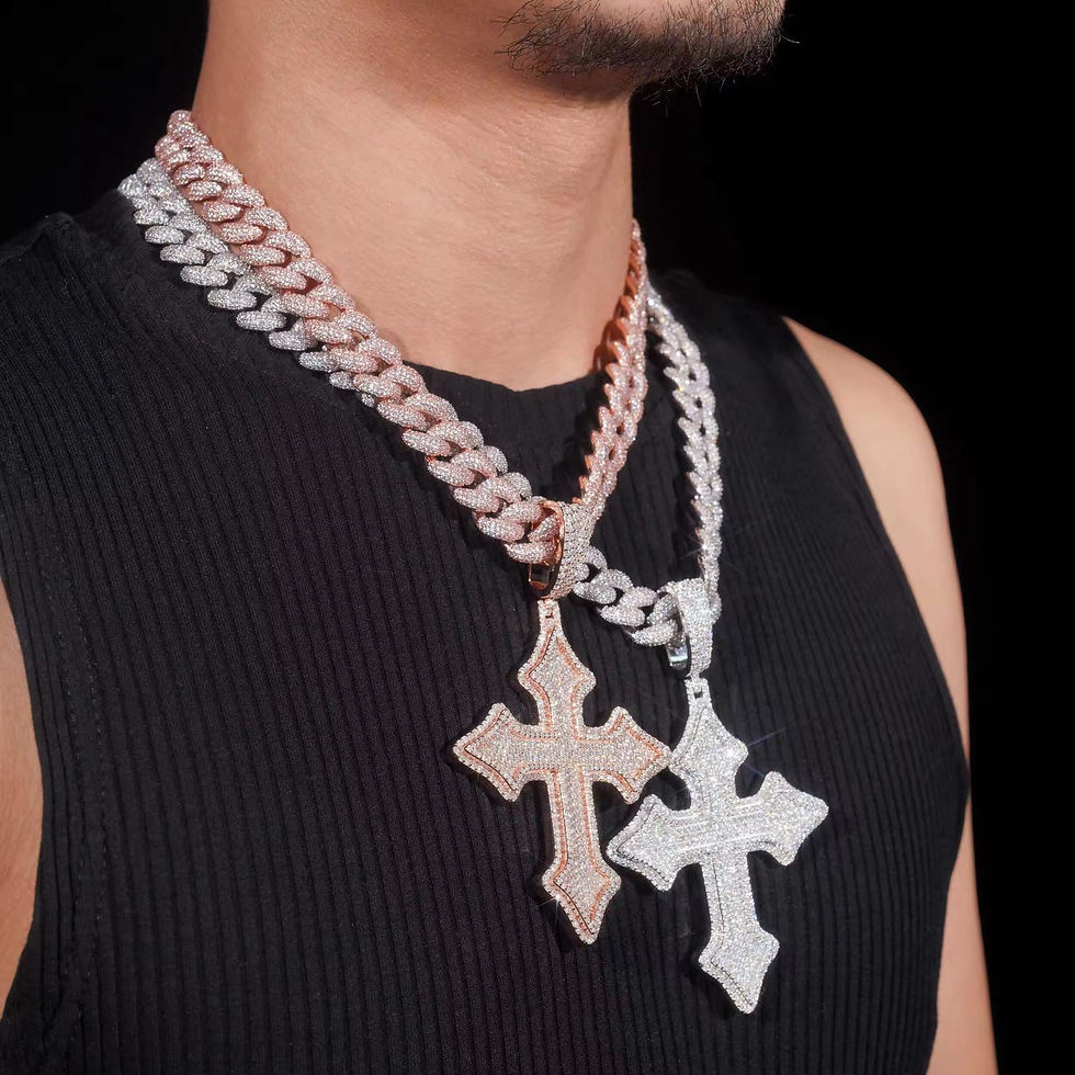 Thumbnail: Moissanite is Cross Pendant 