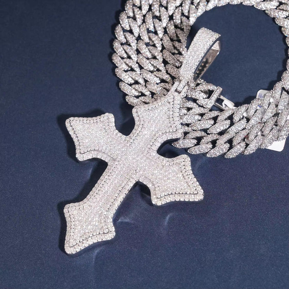 Thumbnail: Moissanite is Cross Pendant 
