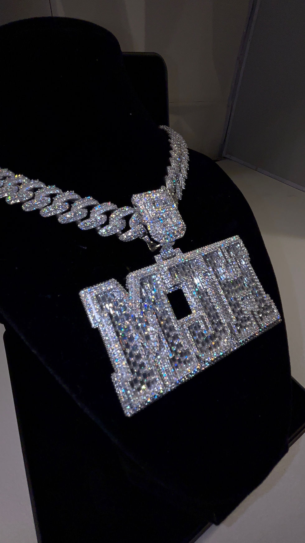 Thumbnail: Custom Moissanite Pendant – VVS Moissanite Name Necklace, Hip Hop Jewelry