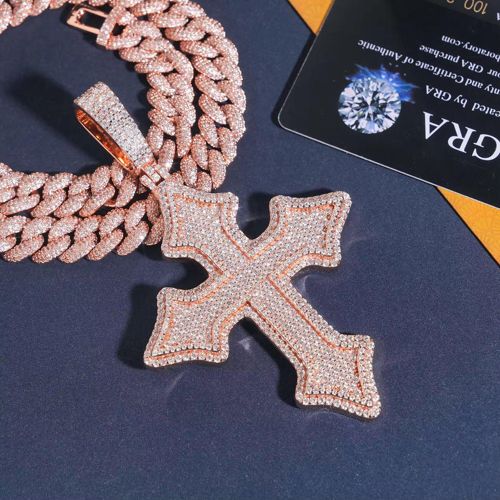 Thumbnail: Moissanite is Cross Pendant 