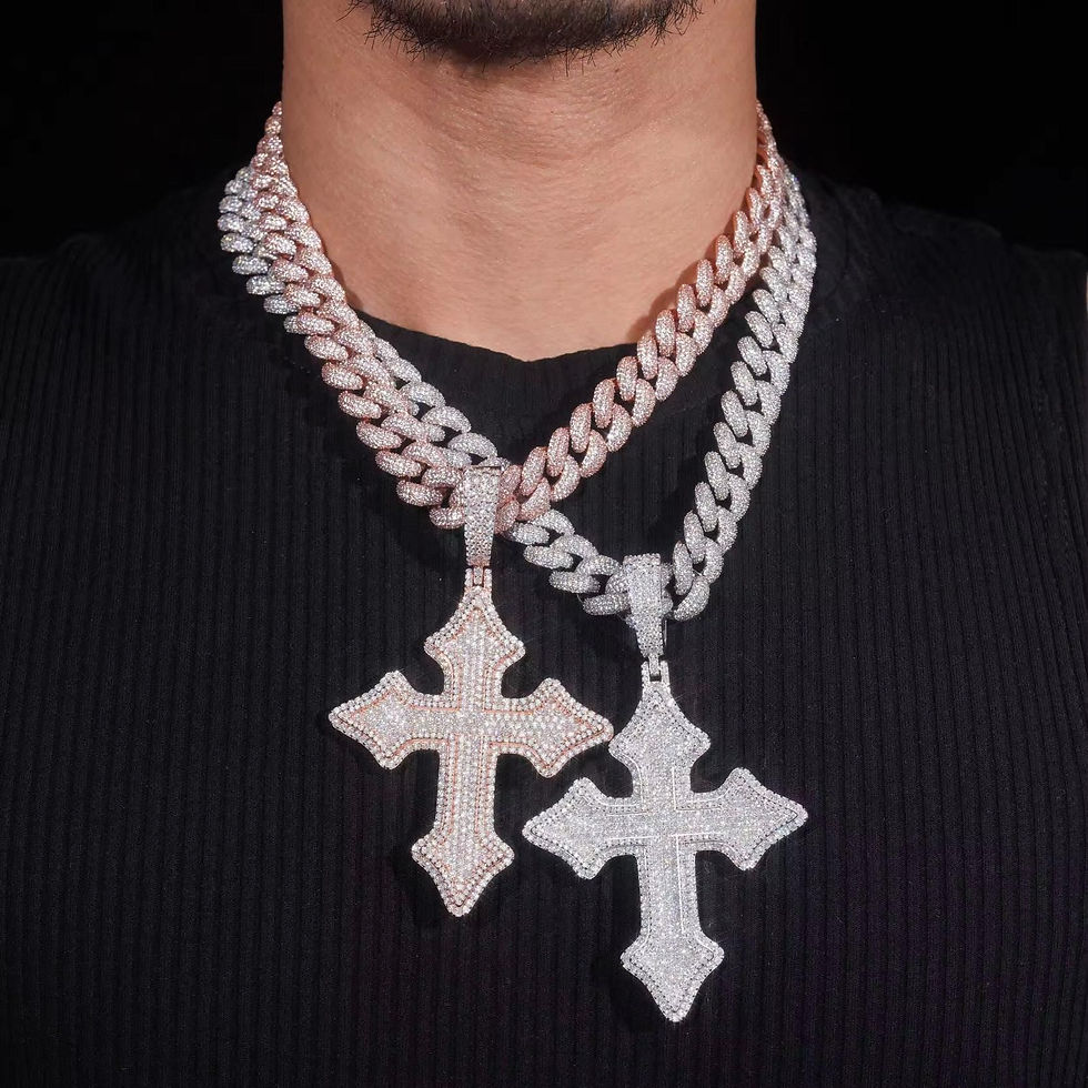 Thumbnail: Moissanite is Cross Pendant 