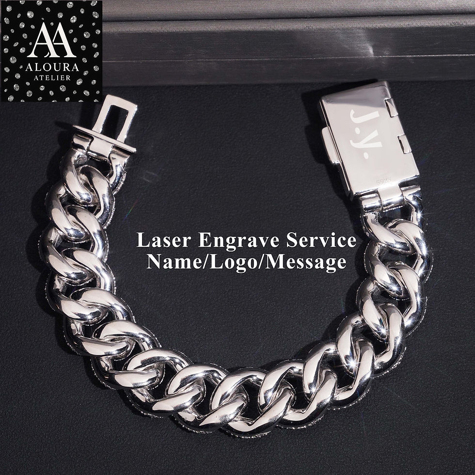 Thumbnail: Mosaic Setting 18mm Bracelet Moissanite Pass Diamond Tester 925 Miami Cuban 